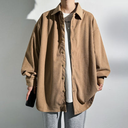 Dames Chemise Oversized en Corde Chic und Stil