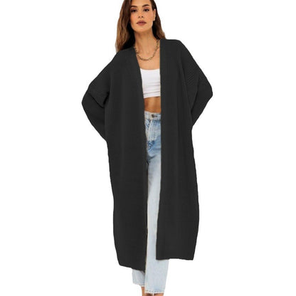 Cardigan long en tricot pour femmes avec coupe décontractée et design structuré Chic und Still