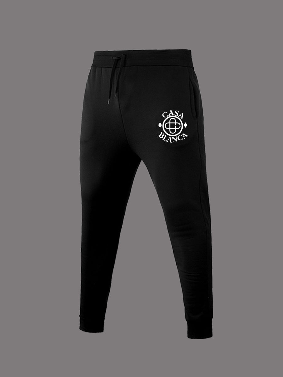 Elegant sports pants for women with decorative logo Chic und Stil