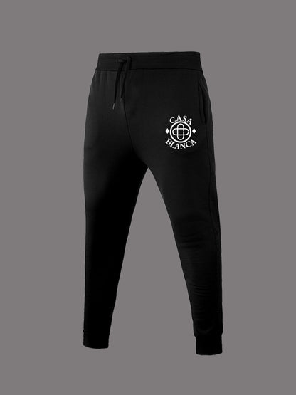 Elegant sports pants for women with decorative logo Chic und Stil