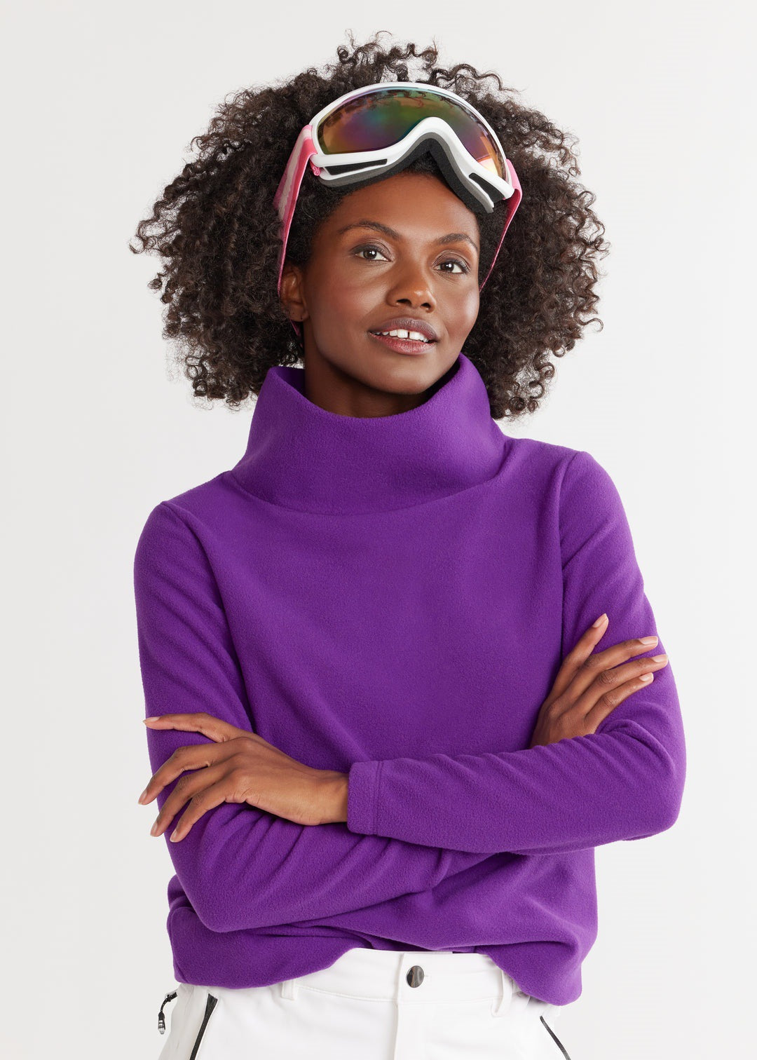Pull à col roulé en polaire élégant pour femmes Chic und Stil