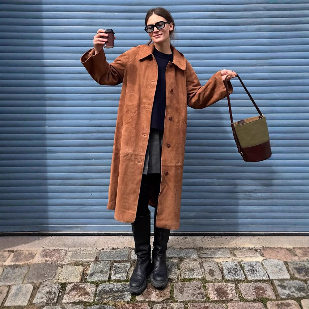 Dames élégante veste en daim Chic und Stil