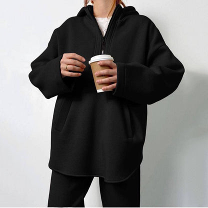 Dames Ensemble de Fleece Sportif avec col montant moderne et poches pratiques Chic und Stil