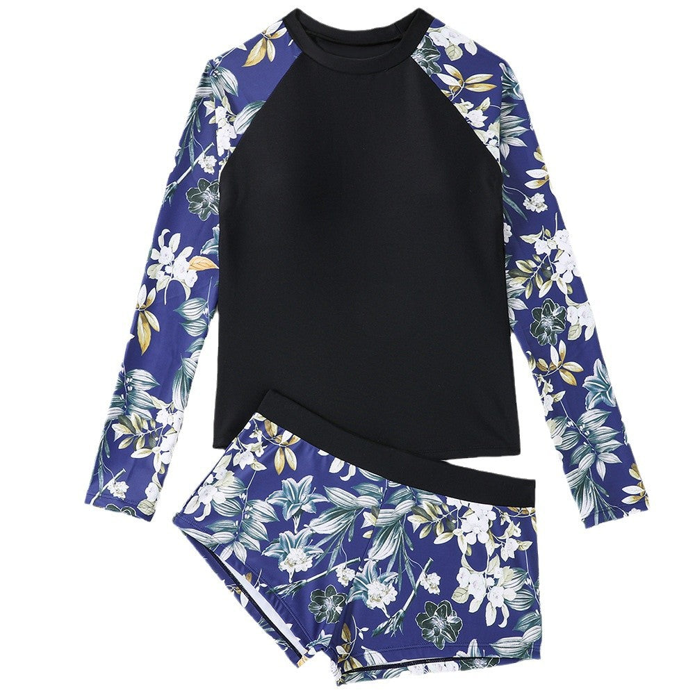 Chic and Style floral pattern women's bath top and shorts set