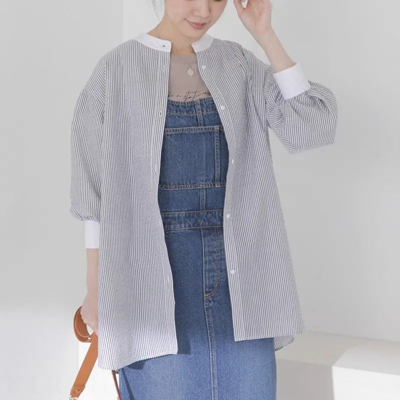 Chemise surdimensionnée à rayures pour femmes Chic und Stil