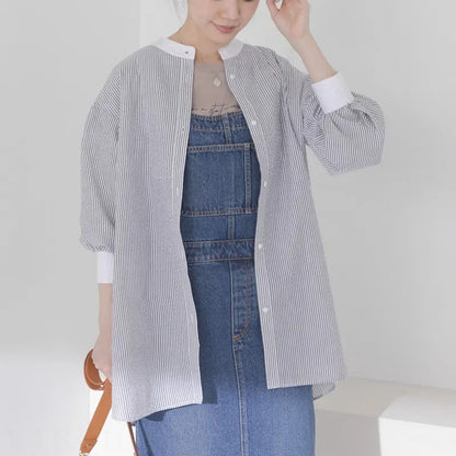 Chemise surdimensionnée à rayures pour femmes Chic und Stil