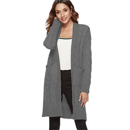 Cardigan pour femmes à manches longues et détails torsadés Chic und Stil