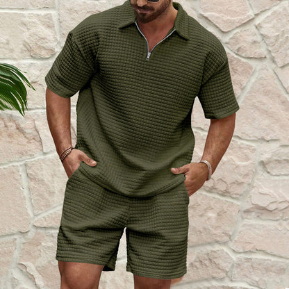 Ensemble t-shirt décontracté et shorts pour hommes Chic und Stil