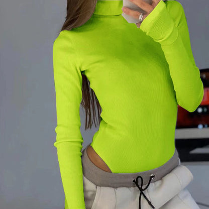 Dames haut ajusté à manches longues avec design fermé Chic und Stil