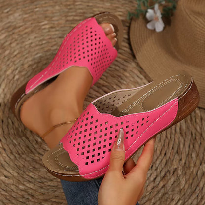 Sandales à brides perforées confort pour femmes Chic und Stil