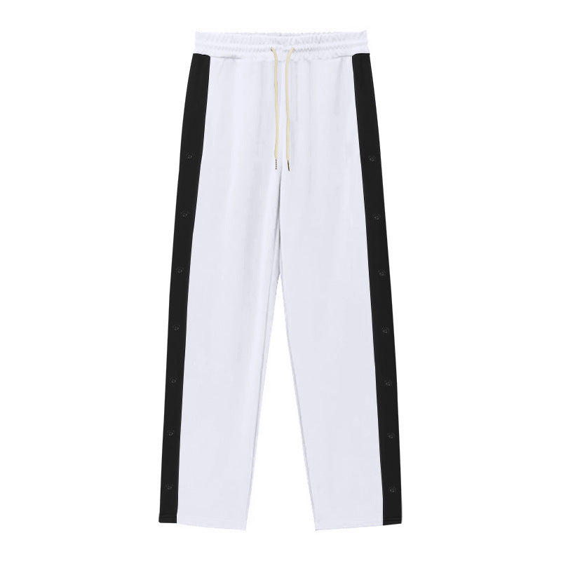 Sport leisure pants for women with snap buttons on the sides Chic und Stil