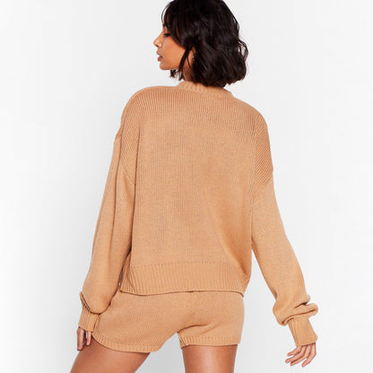 Pull-over oversized en tricot pour femmes avec motif texturé Chic und Stil