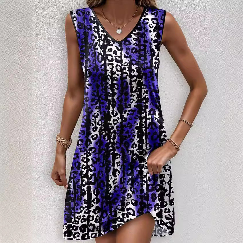 Robe d'été pour femmes avec un élégant imprimé léopard et une coupe flatteuse Chic und Stil