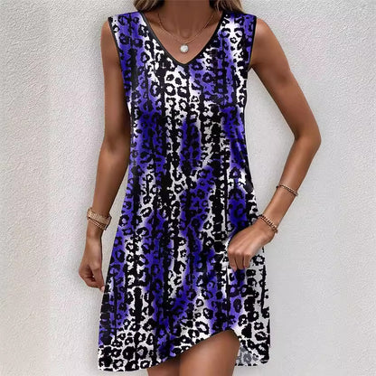 Robe d'été pour femmes avec un élégant imprimé léopard et une coupe flatteuse Chic und Stil