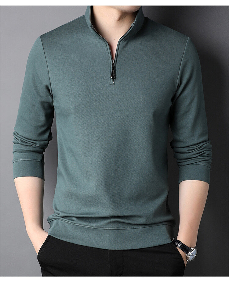 Men's turtleneck pullover with zipper Chic und Stil