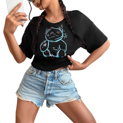 T-shirt oversized pour femmes avec design graphique en coton Chic und Stil