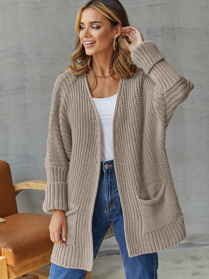 Cardigan en grosse maille pour femmes avec poches pratiques et coupe oversize Chic und Stil