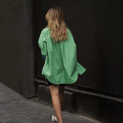 Blouse à manches longues pour femmes avec une coupe élégante et un tissu en coton de haute qualité Chic und Stil