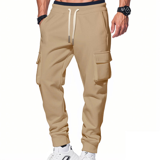Men's cargo pants with elastic waistband and practical side pockets Chic and style 1759578172