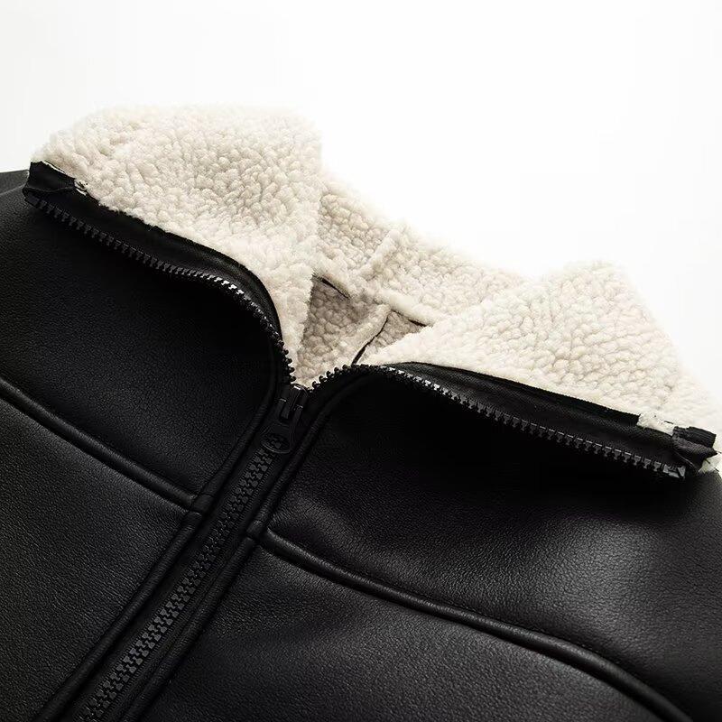 Transitional jacket for women with warm teddy lining Chic und Stil