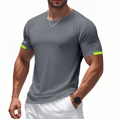 T-shirt fonctionnel pour hommes avec design respirant et détails réfléchissants Chic und Stil