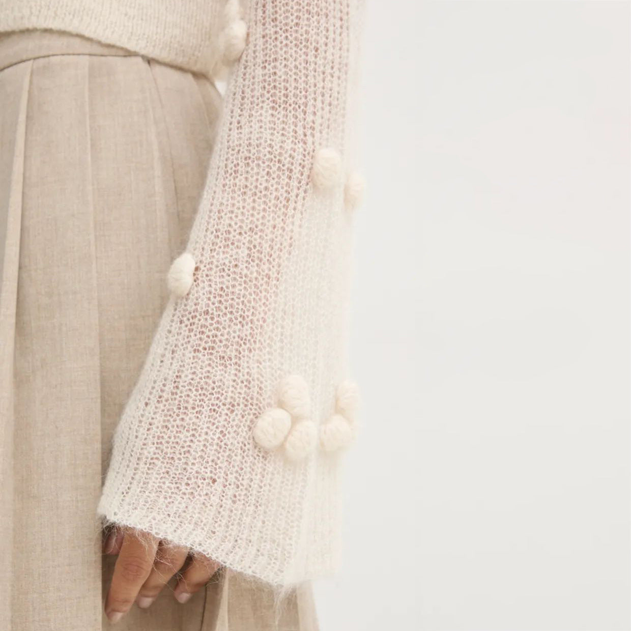 Pull mode pour femmes avec design structuré et manches bouffantes Chic und Stil