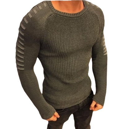 Knitted sweater for men with an innovative design and structured sleeves Chic and Style