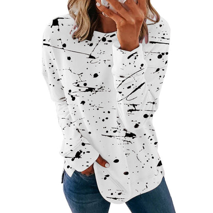 Pull créatif pour femmes avec design de tache de couleur Chic und Stil