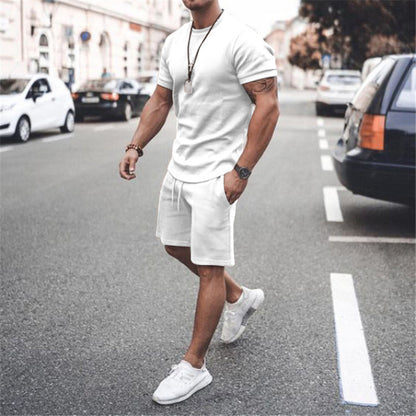 Ensemble d'été sportif pour hommes avec t-shirt respirant et shorts Chic und Stil