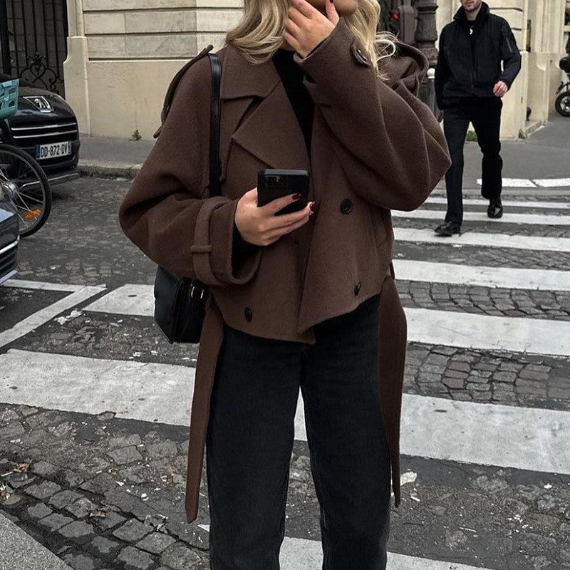 Oversized wool coat for women Chic und Stil