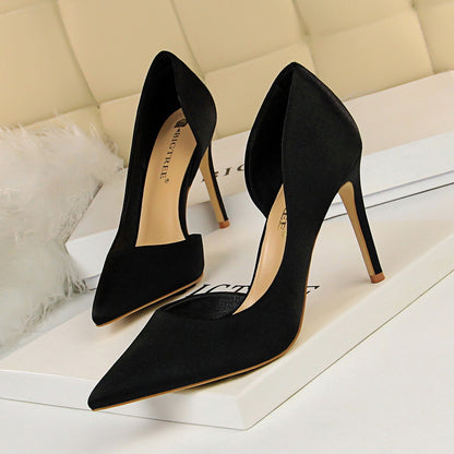Elegant Ladies Open Toe Stiletto Heels with Chic and Stylish Pointed Design