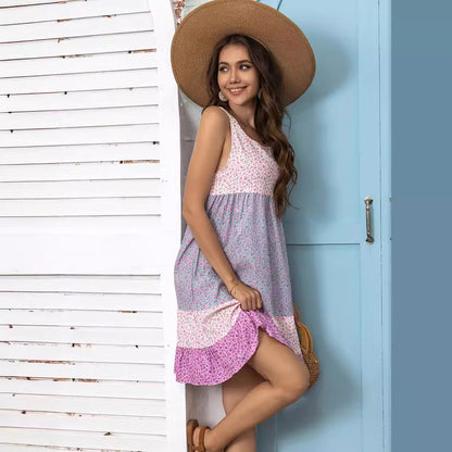 Dames Robe d'été superposée Chic und Stil