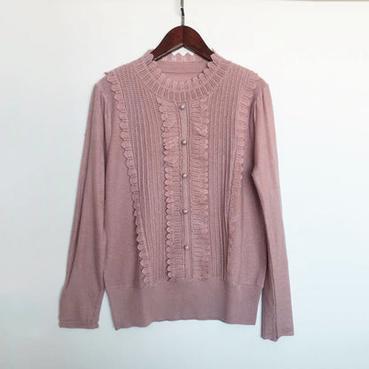 Pull en tricot froncé pour femme Chic und Stil