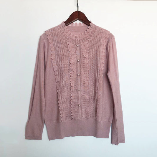 Pull en tricot froncé pour femme Chic und Stil
