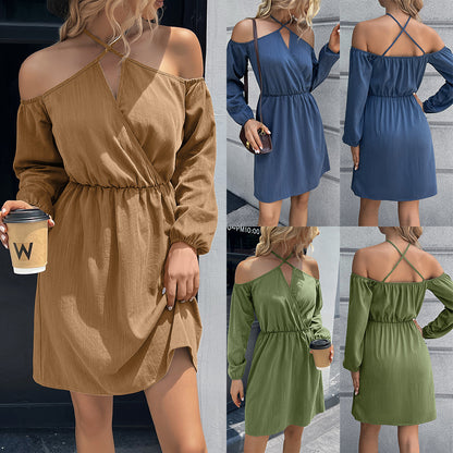 Robe portefeuille pour femmes avec décolleté dégagé et taille élégante Chic und Stil