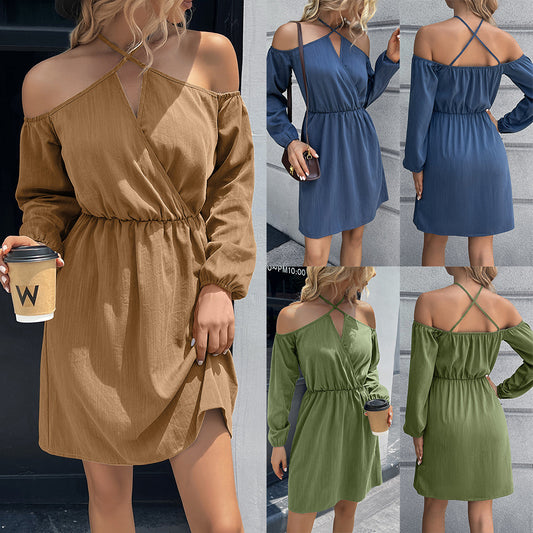 Robe portefeuille pour femmes avec décolleté dégagé et taille élégante Chic und Stil