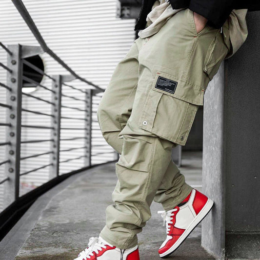 Pantalon cargo fonctionnel pour homme avec taille élastique et plusieurs poches Chic und Stil