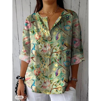 Chemisier pour femmes en tissus légers et respirants avec motif floral Chic und Stil