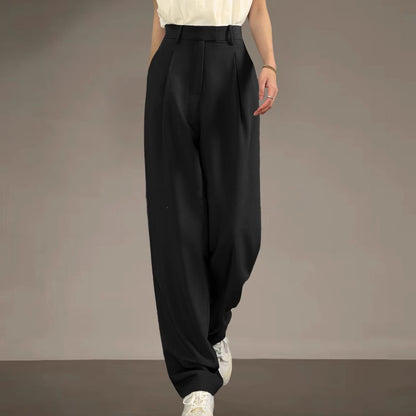Pantalons plissés taille haute pour femmes Chic und Stil 1750847341