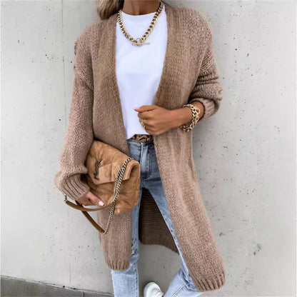 Dames Gilet ouvert en tricot avec des mailles grossières et une coupe décontractée Chic und Stil