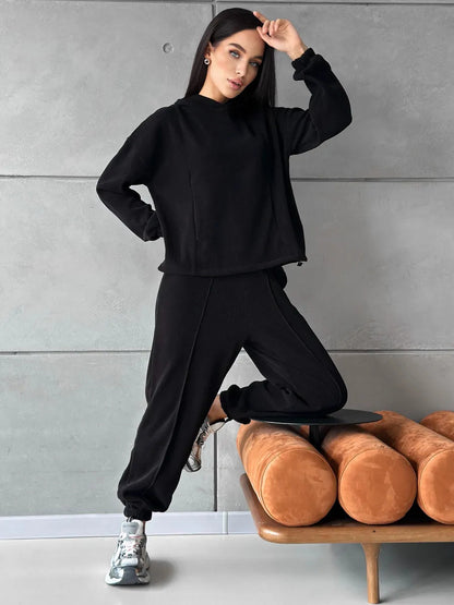 Dames Cozy Sweatset Chic und Stil