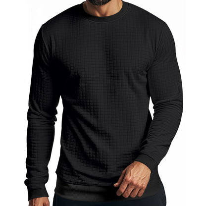Pull en tricot à la mode pour hommes avec matériau supérieur texturé Chic und Stil