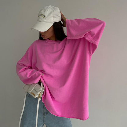 Chemise à manches longues décontractée et oversize pour femmes Chic und Stil