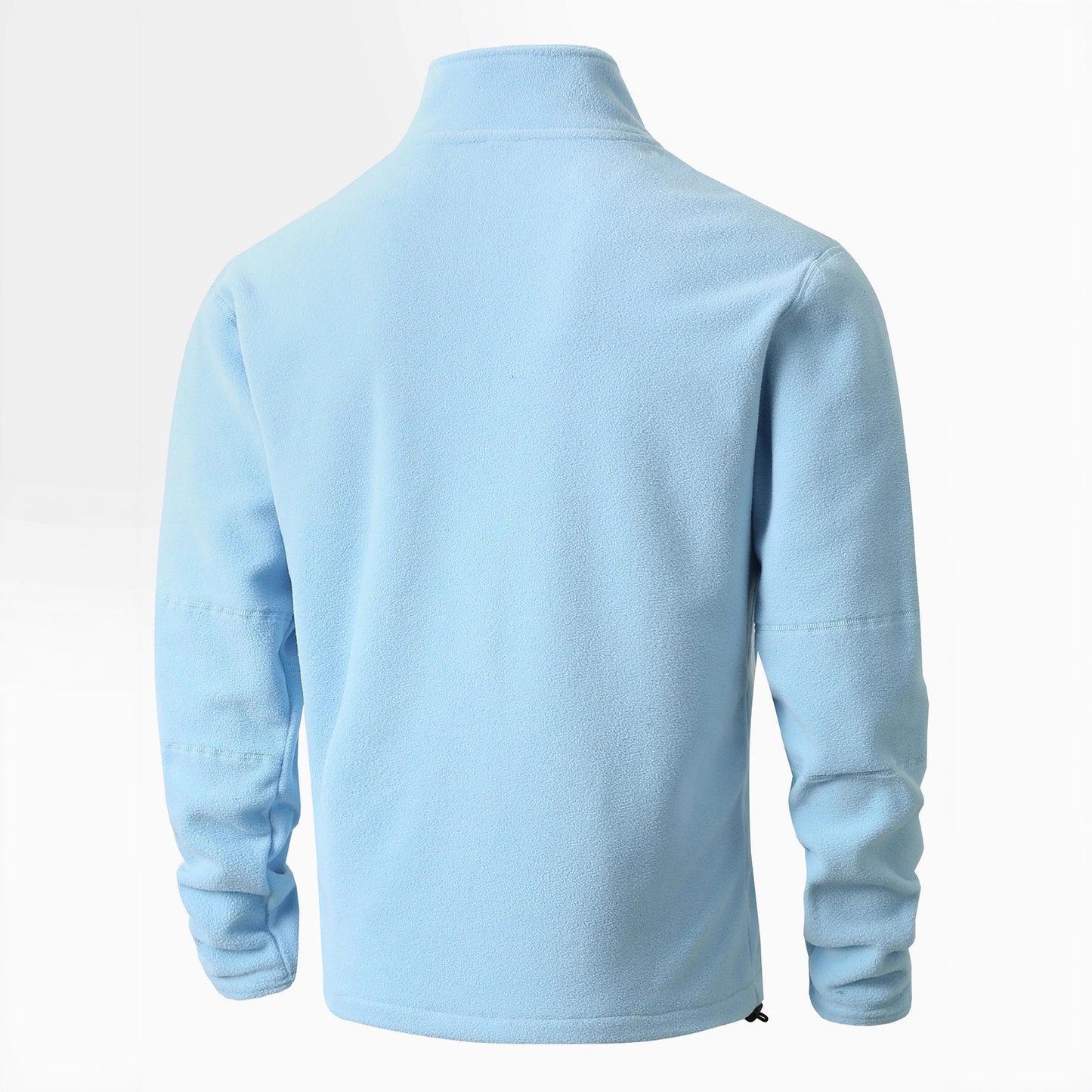 Men's Fleece Pullover with practical zip elements and high collar Chic and Style