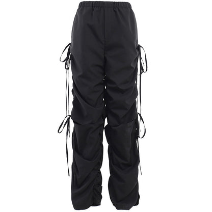 Pantalons de jogging cargo taille haute Chic und Stil pour femmes