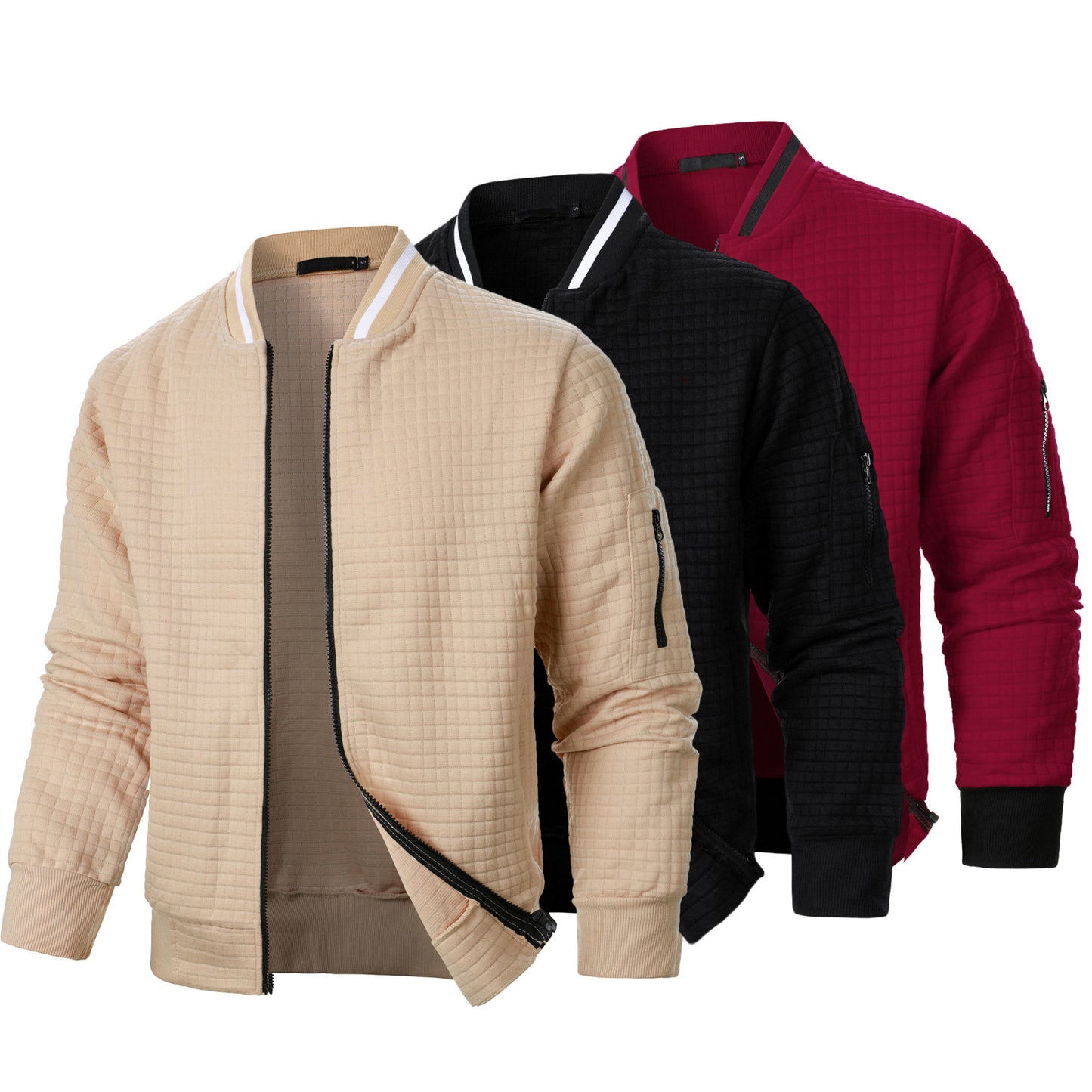Veste bomber matelassée pour homme avec poches zippées fonctionnelles Chic und Stil