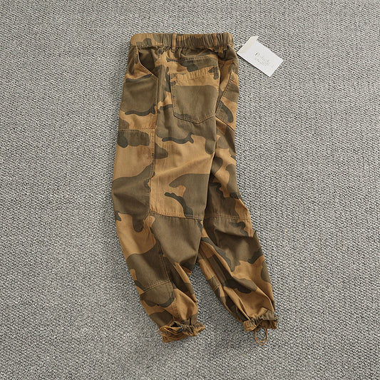 Men's cargo pants with stylish camouflage design featuring an elastic waistband and practical pockets Chic and Style