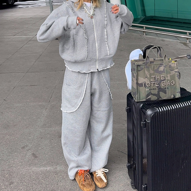 Comfortable lounge pants for women with ruffle details Chic and Style