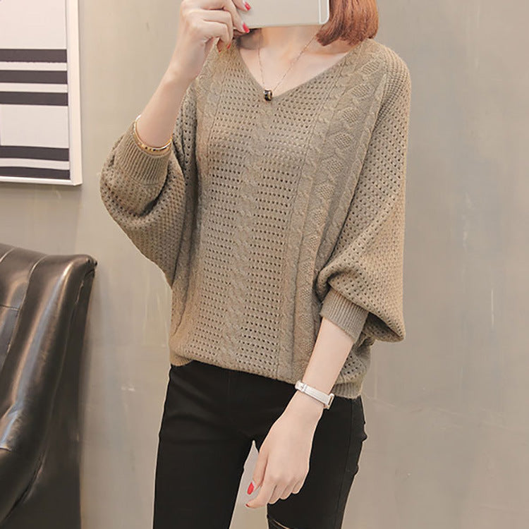 Pull en maille léger pour femmes avec décolleté en V et coupe mi-hanche Chic und Stil