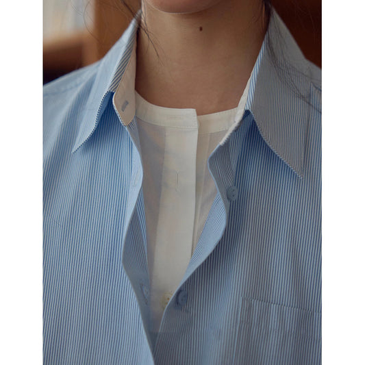 Chemisier oversized à bouton pour femmes Chic und Stil